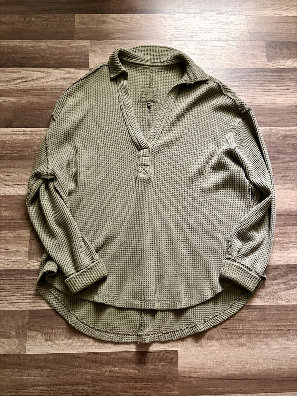 Aerie Waffle Knit Pull Over